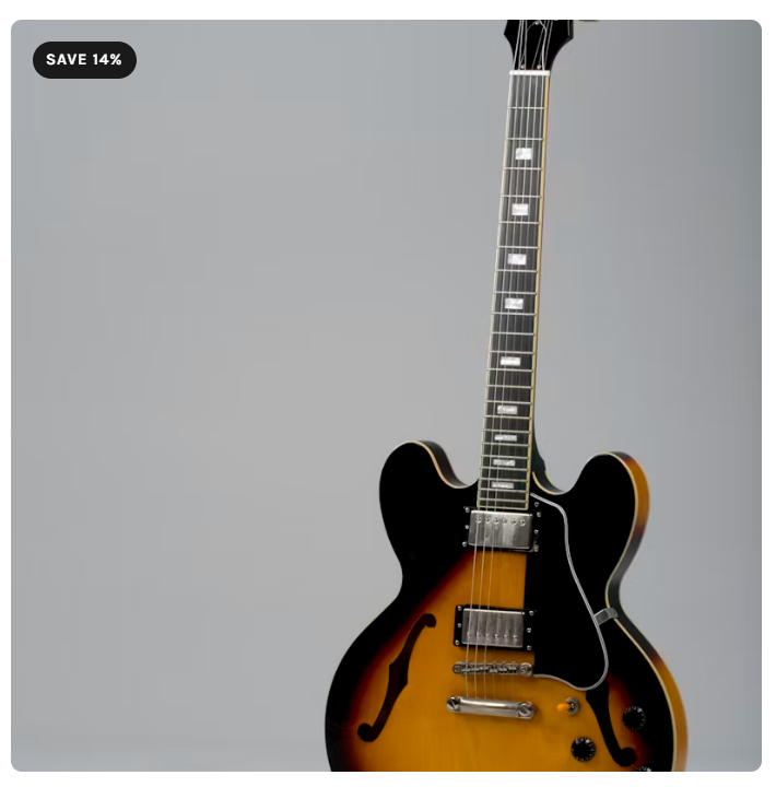Semi-Hollow Electric Guitar Cherry Red